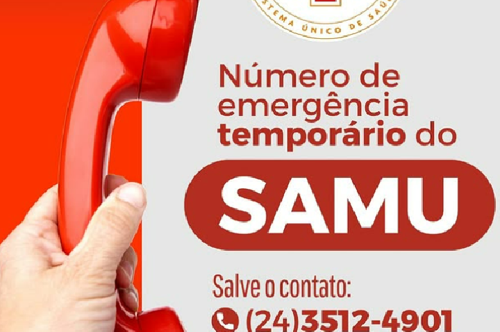 Piraí - Número do SAMU mudou!