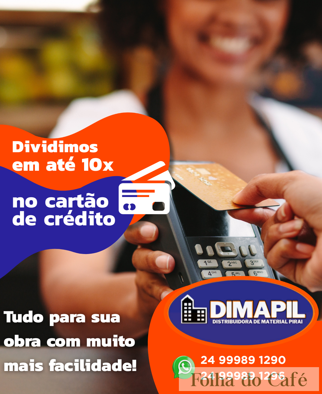 Dimapil anuncia parcelamento em até 10x no cartão