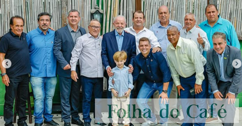 Júnior Rocha  participa de encontro com o Presidente Lula durante visita ao município