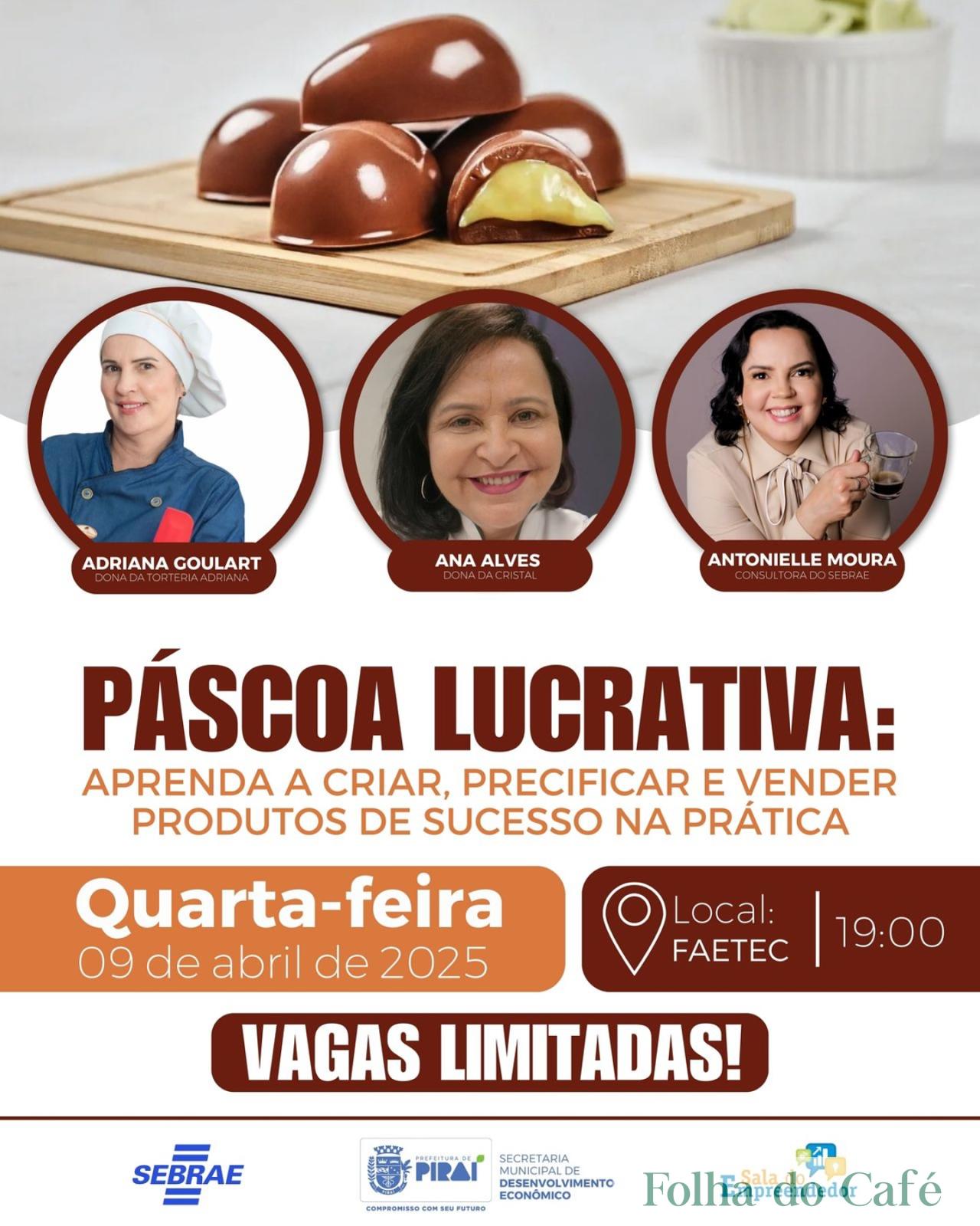 Páscoa Lucrativa: Prefeitura de Piraí cria evento para empreendedores