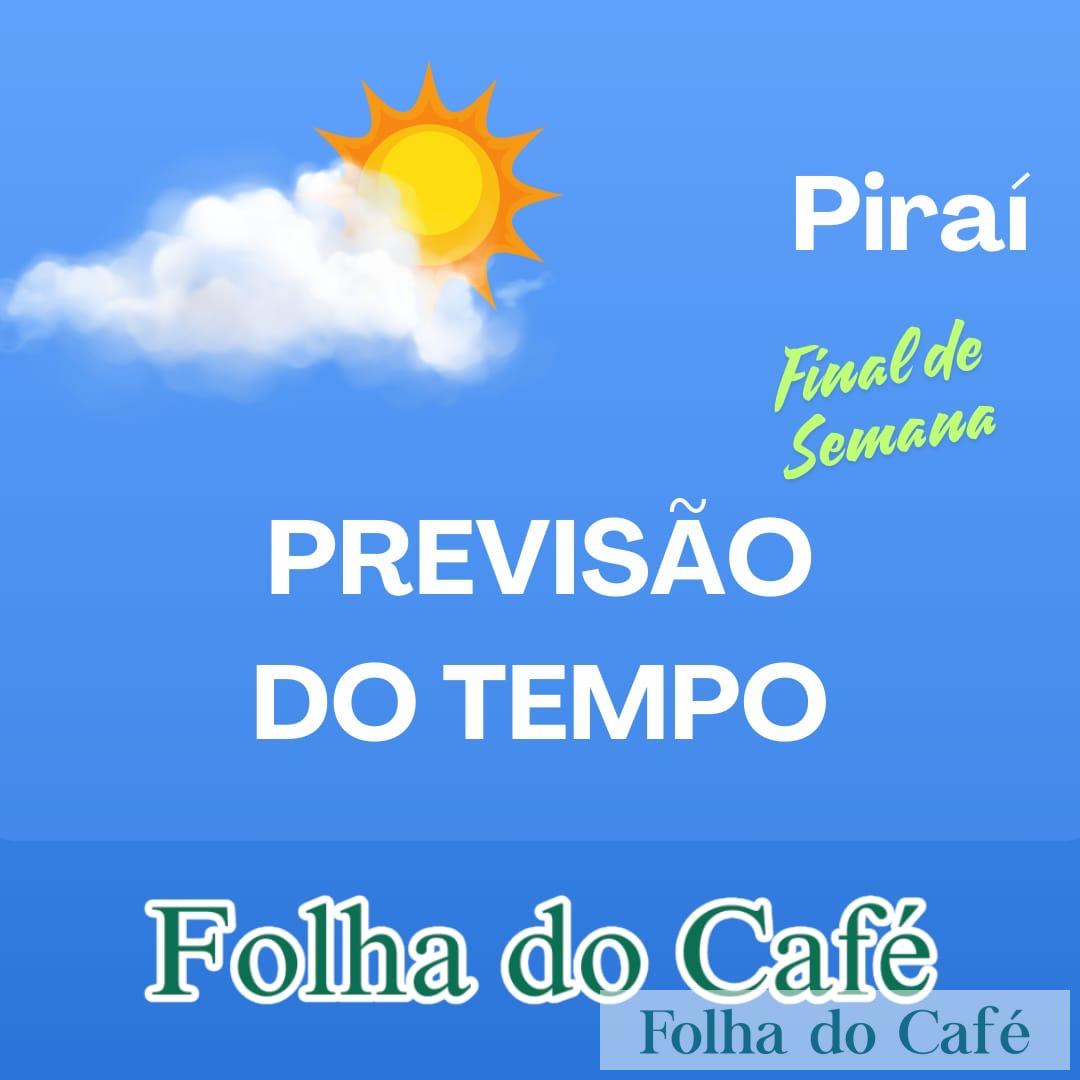 Previsão do tempo em Piraí para o final de semana