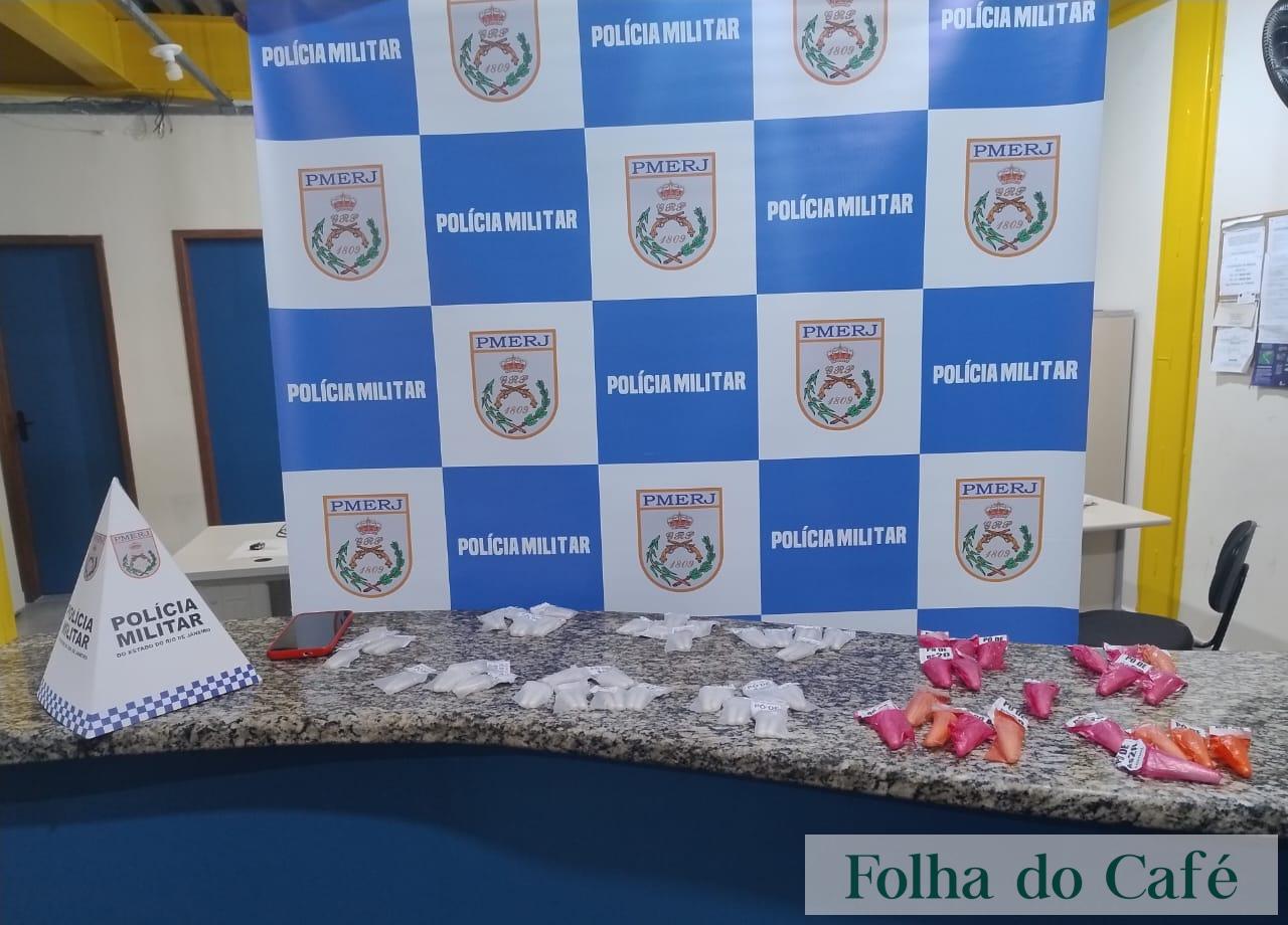 Polícia faz apreensão de drogas no distrito  de Arrozal em Piraí 