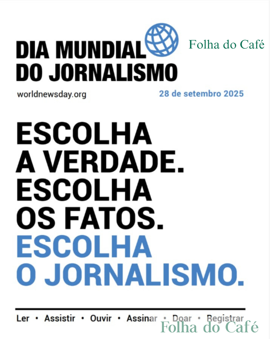 Dia mundial do jornalismo