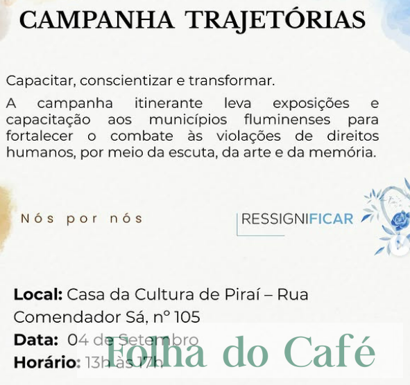 Governo do Rio promove campanha “Trajetórias” nos municípios de Piraí e Mendes