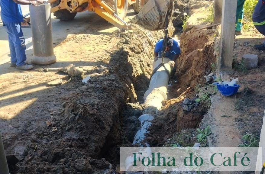 Secretarias de Serviços Públicos e Água e Esgoto de Barra do Piraí promovem substituição de manilhas de rede de esgoto no Asa Branca
