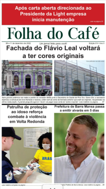 Edição 014 do jornal Folha do Café