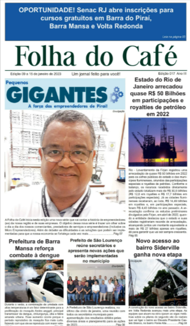 Edição 017 do Jornal Folha do Café