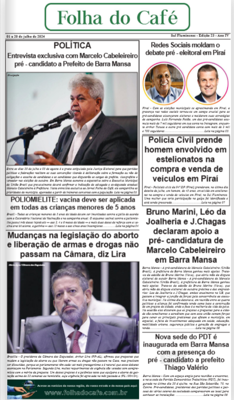 Edição 023 do Jornal Folha do Café