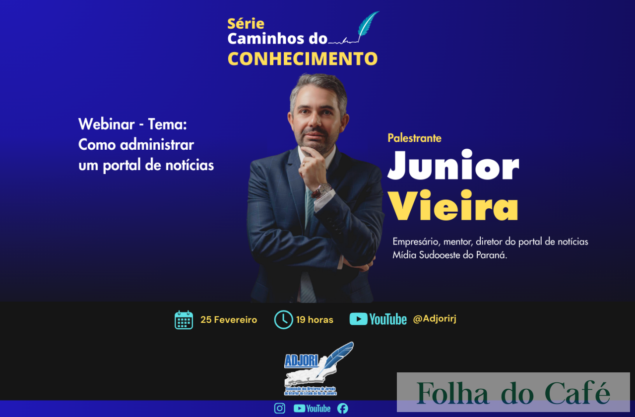 Adjori RJ lança série de webinars “Caminhos do Conhecimento” a partir de fevereiro