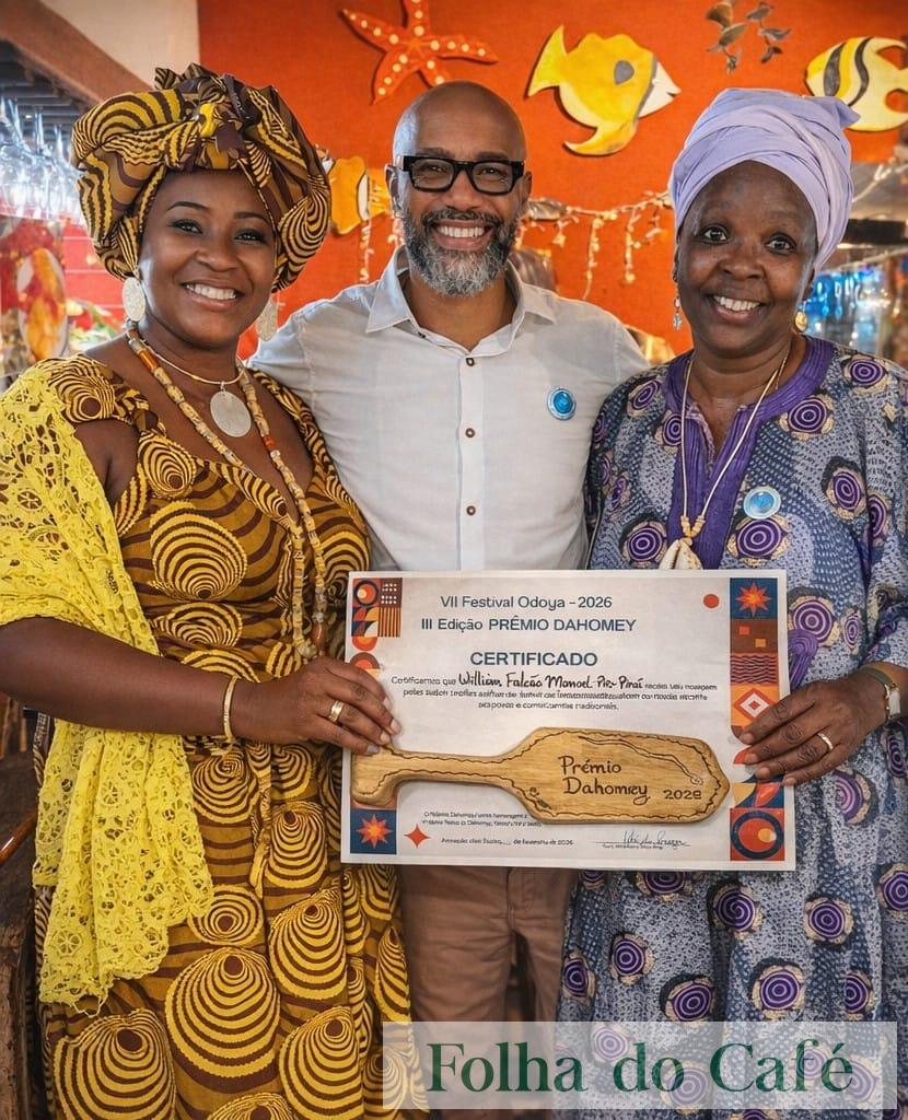 Piraí recebe, em Búzios, o Prêmio Dahomé 2026 durante o 7º Festival Odoyá