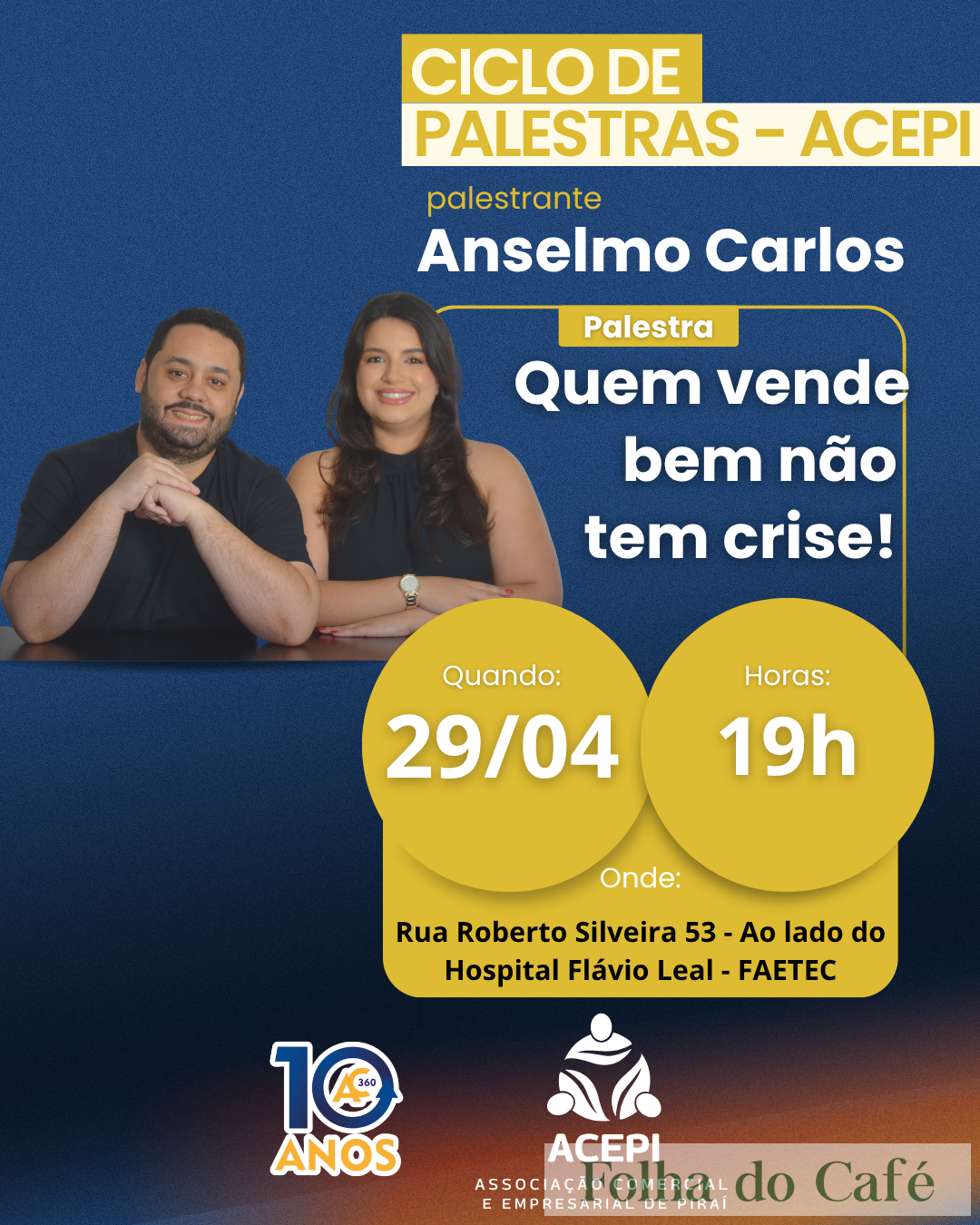 Piraí - ACEPI promove palestra sobre vendas e empreendedorismo 