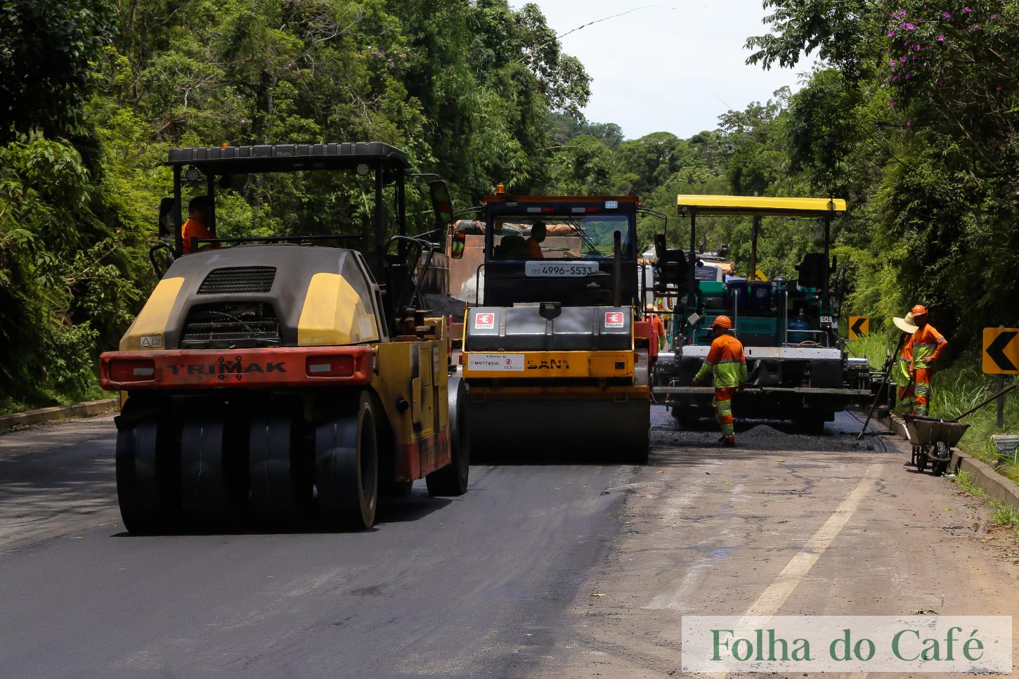  RioSP realiza serviço de reciclagem de pavimento entre Volta Redonda e Barra Mansa