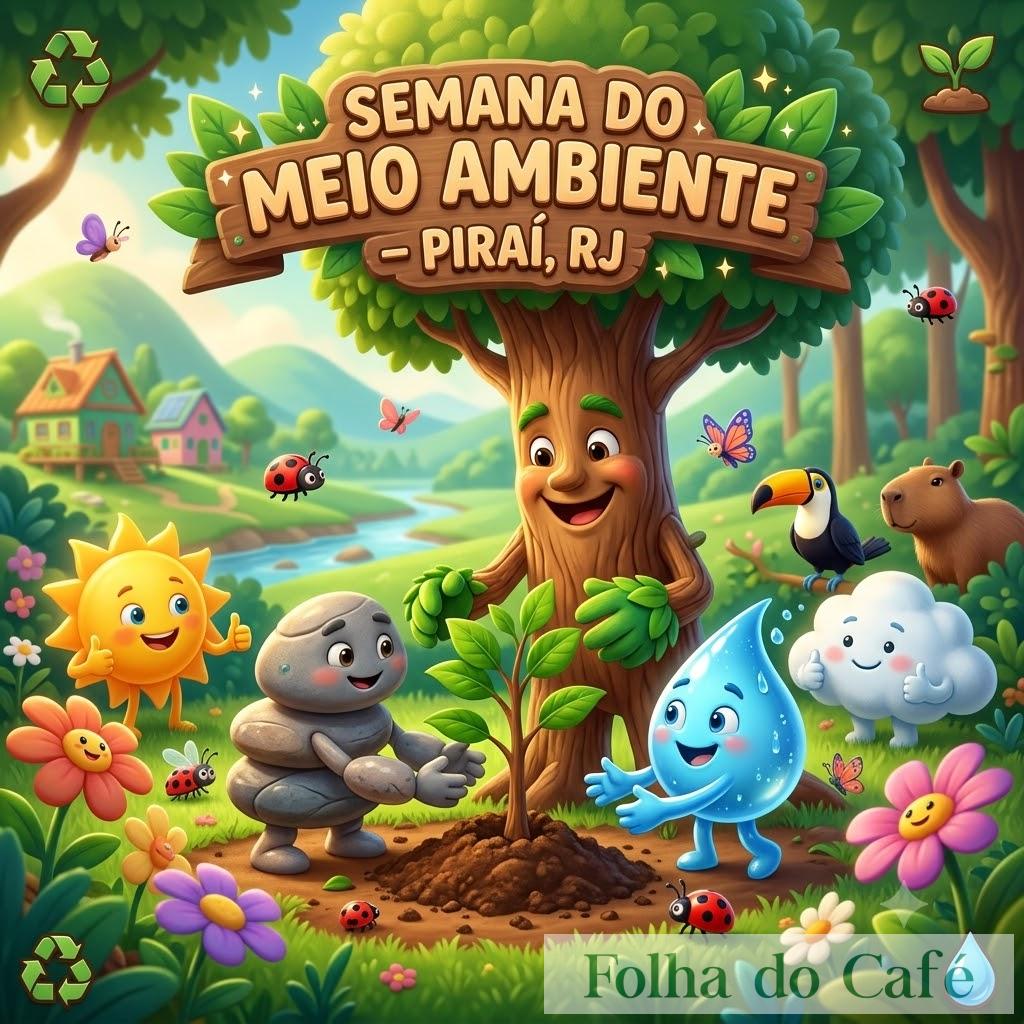 Prefeitura de Piraí realiza Semana do Meio Ambiente com palestras, oficinas e feira ambiental entre os dias 10 e 12 de junho