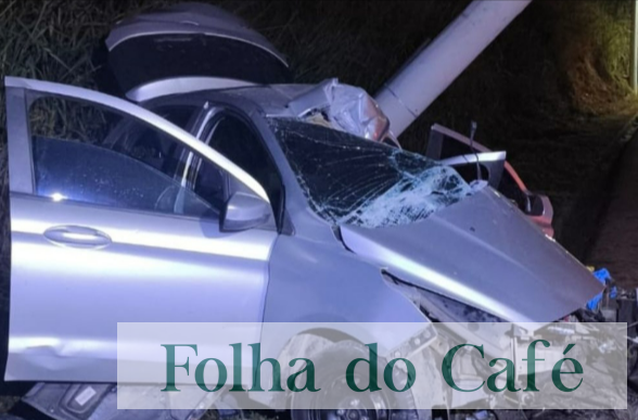 Piraí - Homem morre após fugir de abordagem policial e bater carro contra poste na RJ-145