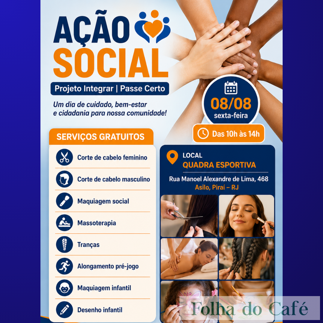 Projeto Integrar promove ação social gratuita com diversos serviços em Piraí