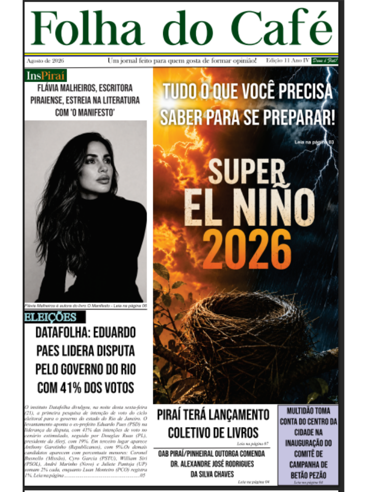 Edição impressa agosto de 2026
