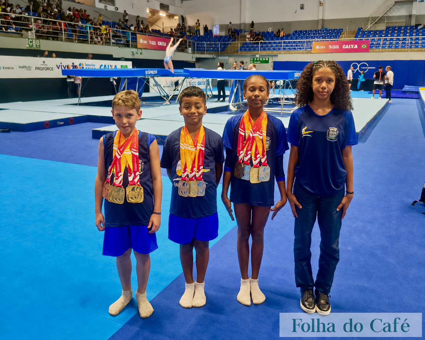Pinheiral conquista 12 medalhas no Campeonato Sul-Americano de Ginástica de Trampolim