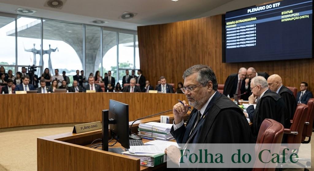 Sessão no STF é suspensa após pedido de vista e impasse sobre processos de Moraes e Mendonça