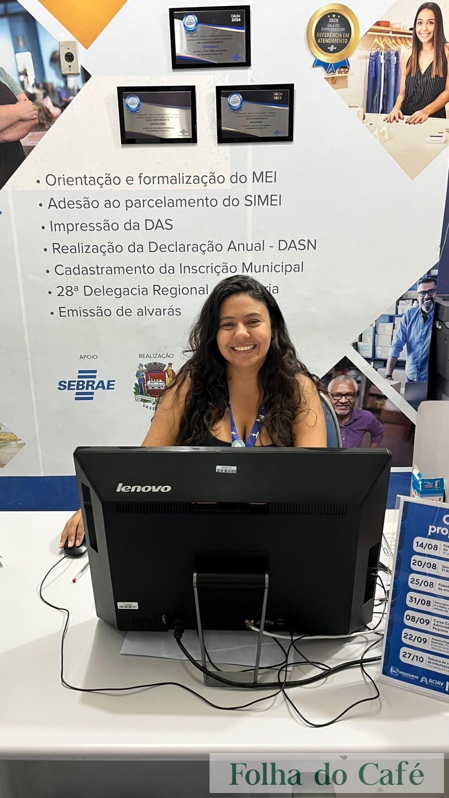 Atendente da Sala do Empreendedor de Vassouras é única representante do Sudeste em premiação nacional do Sebrae