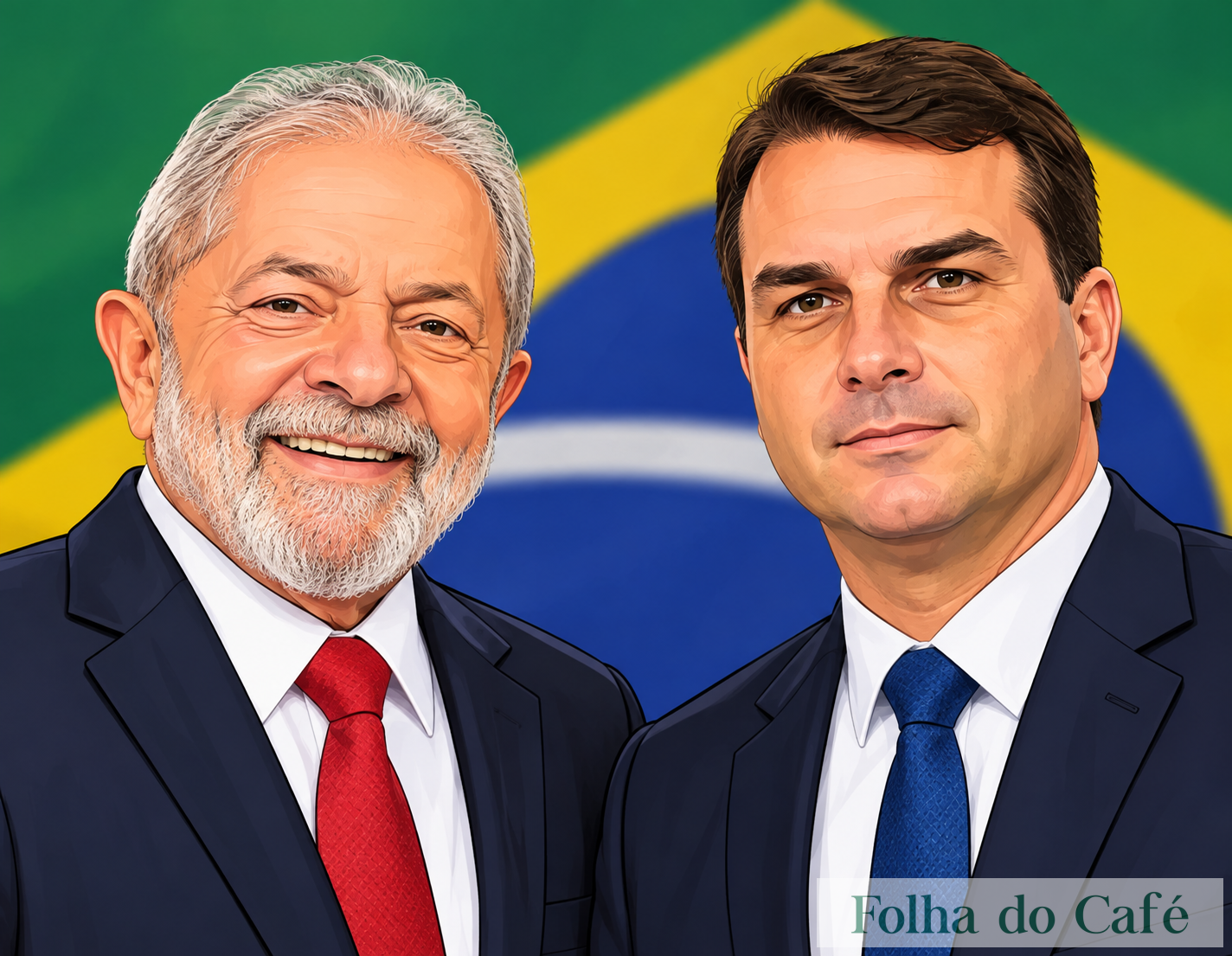 Flávio Bolsonaro e Lula vão disputar o segundo turno da eleição presidencial