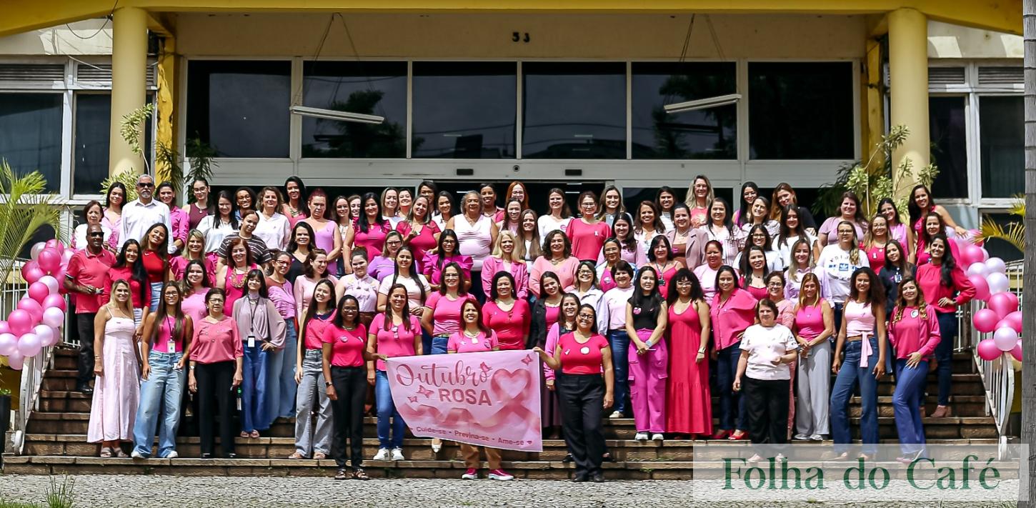 Funcionárias da Prefeitura de Volta Redonda se unem em ação pela Primavera Rosa
