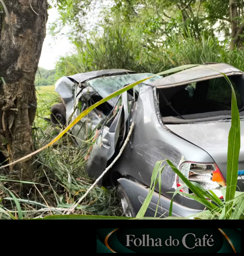 Piraí - Homem de 32 anos morre após carro bater em árvore na RJ-145