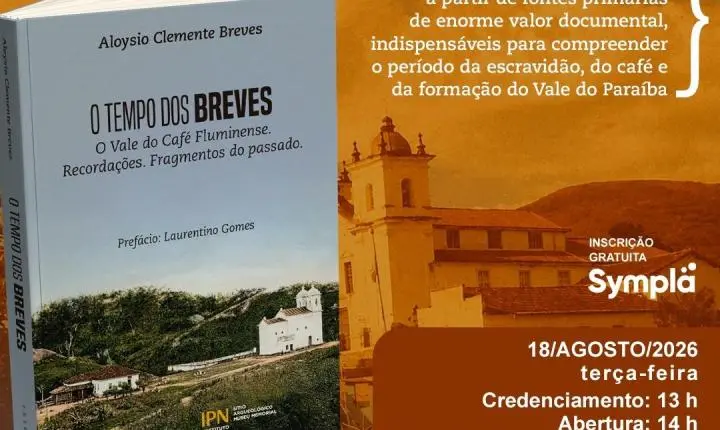Aloysio Clemente Breves lança livro sobre o Vale do Café  