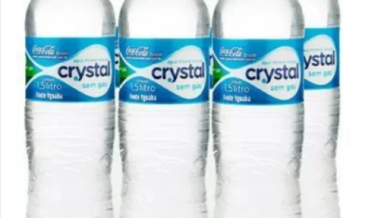 Anvisa anuncia recolhimento voluntário de lote da água Crystal sem gás