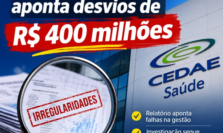 Auditoria do Governo do Estado na Cedae Saúde aponta desvios de R$ 400 milhões