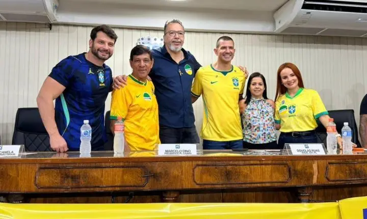 Caxias ganha diretório do PL e deputado Marcelo Dino toma posse com casa cheia