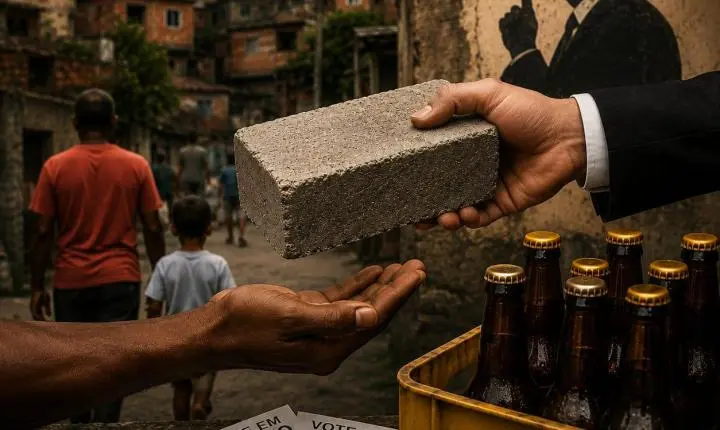 CIMENTO, CERVEJA E SILÊNCIO: O PREÇO BARATO DA CONSCIÊNCIA