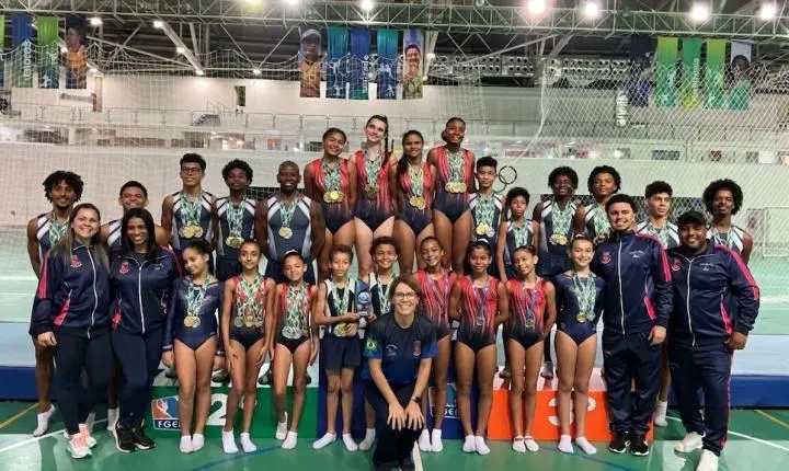 É campeão ! Piraí conquista título de Campeão Carioca 2026 de Ginástica de Trampolim com 50 medalhas