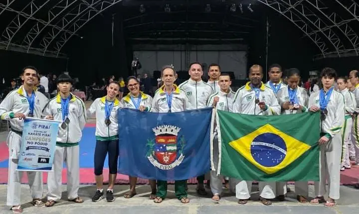 Equipe de Karatê de Piraí conquista 22 medalhas em campeonato internacional na Colômbia