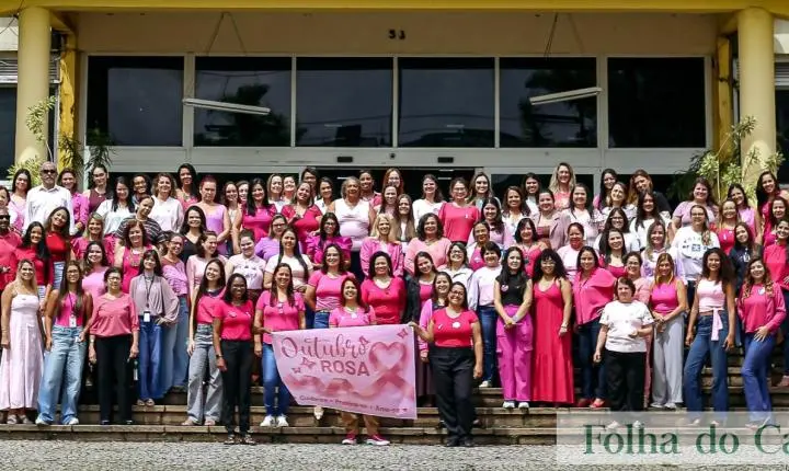 Funcionárias da Prefeitura de Volta Redonda se unem em ação pela Primavera Rosa