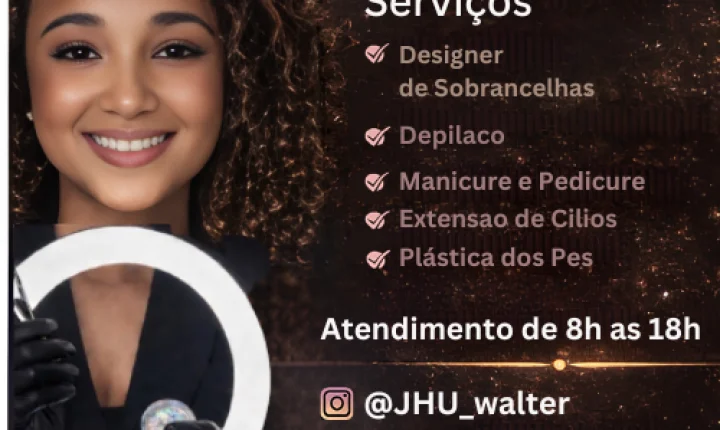 Juliana Walter oferece serviços completos de beleza e estética 