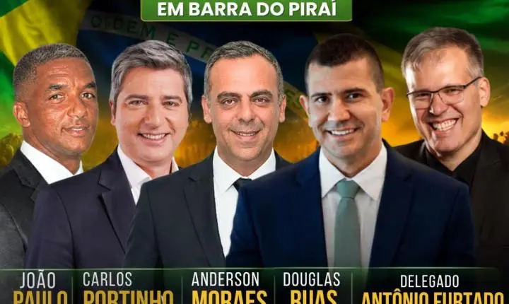 Lideranças do PL participam de encontro político em Barra do Piraí nesta quarta-feira