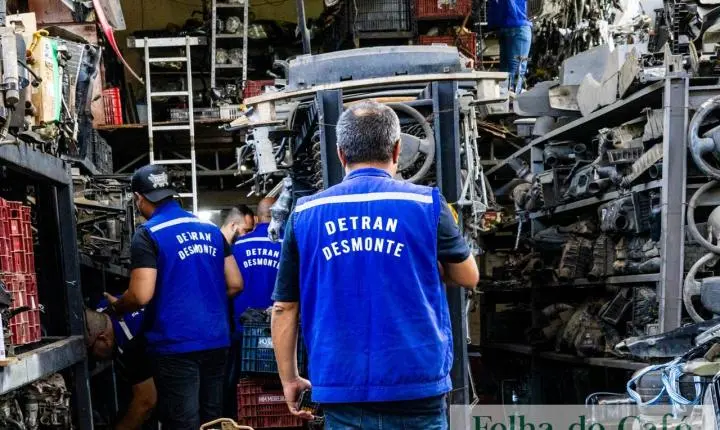 Operação Desmonte encontra motores roubados em ferro-velho de Barra do Piraí