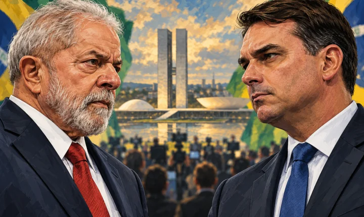 Pesquisa Quaest aponta empate técnico entre Flávio Bolsonaro e Lula no segundo turno