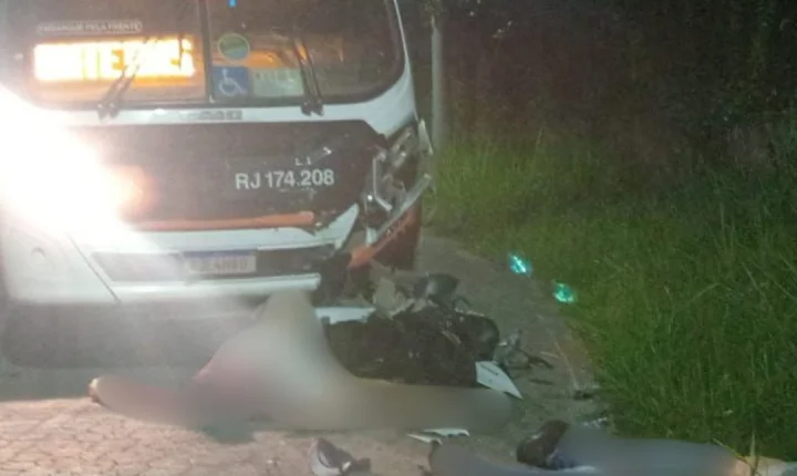 Piraí - Colisão entre ônibus e moto deixa dois mortos 