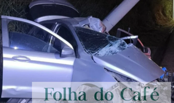 Piraí - Homem morre após fugir de abordagem policial e bater carro contra poste na RJ-145