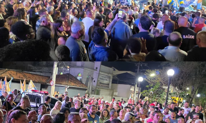 Piraí - Multidão toma conta do centro da cidade na inauguração do comitê de campanha de Betão Pezão