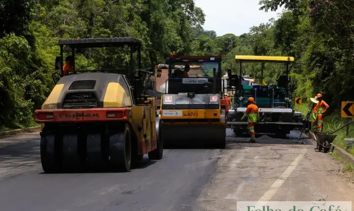  RioSP realiza serviço de reciclagem de pavimento entre Volta Redonda e Barra Mansa