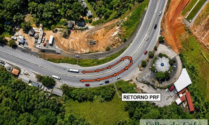 RioSP informa fechamento temporário de retorno no km 233 da Via Dutra para avanço das obras na Serra das Araras